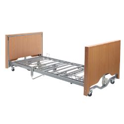 Picture of Casa Elite Care Home Bed (Covered End) Low in Beech - without side rails