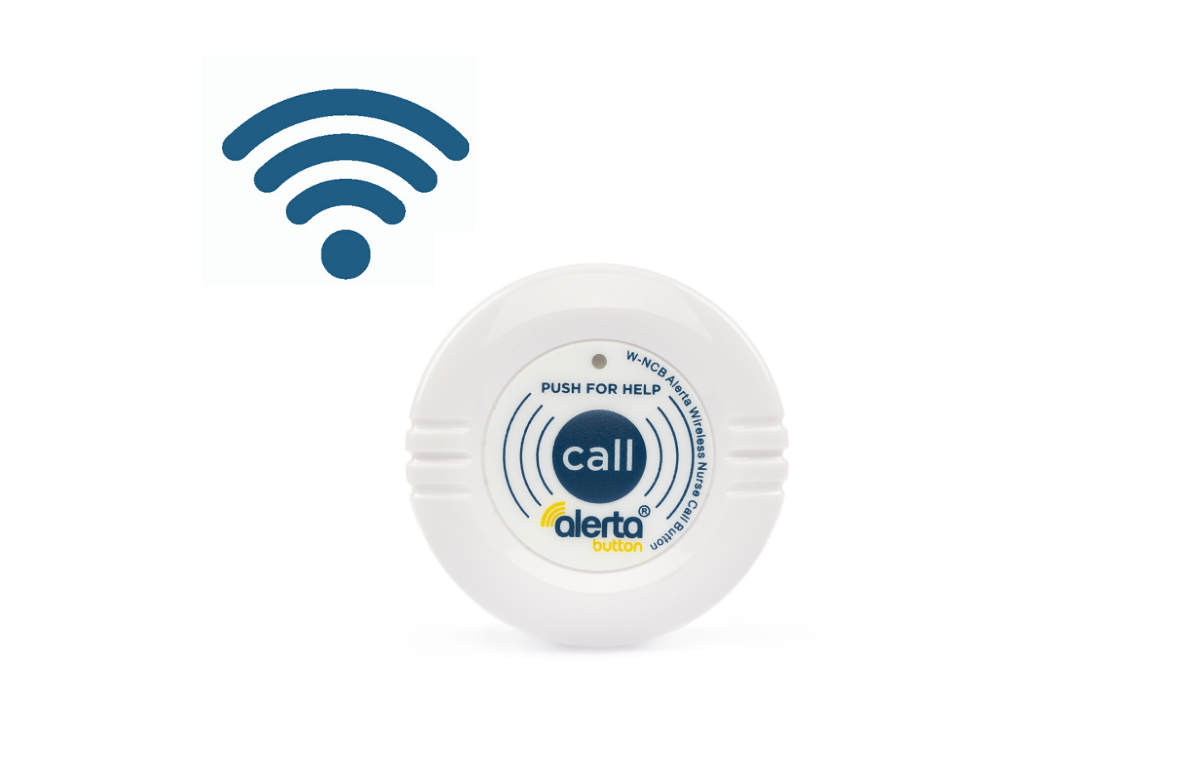 Picture of WIRELESS Alerta Nurse Call Button (with Holder & Strap)