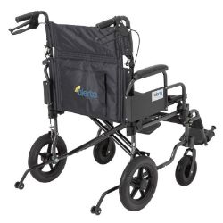 Alerta Car Transit Wide Heavy-Duty Aluminium Wheelchair 182kg Capacity 