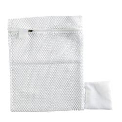 Picture of MESH Laundry Bag - Zip Closure & Name Tag - WHITE (46cm x 64cm)