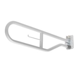 Picture of Grab Rail Loop Hinged White With Toilet Roll Holder