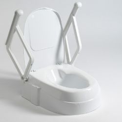 Picture of Raised Toilet Seat With Arms (Height Adjustable)