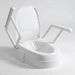 Picture of Raised Toilet Seat With Arms (Height Adjustable)