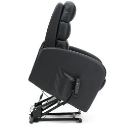 Picture of Single Motor PU Riser Recliner in Black