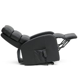 Picture of Dual Motor PU Riser Recliner in Black