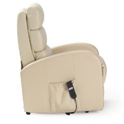 Picture of Dual Motor PU Riser Recliner in Cream