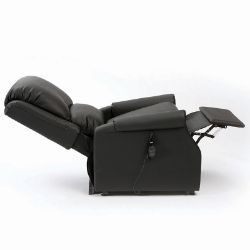 Picture of Chicago Riser Recliner (Single Handset) - Black AM-PVC