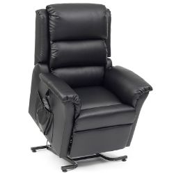 Picture of Nevada Riser Recliner (Dual Motor) - Black AM-PVC