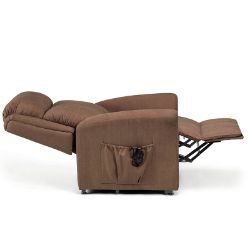 Picture of Memphis Dual Motor Riser Recliner - Mushroom