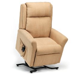 Picture of Memphis Petite Dual Motor Riser Recliner - Biscuit