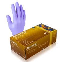 Picture of [92885] Amazing Aurelia Purple NITRILE PF Gloves / EXTRA SMALL (300)
