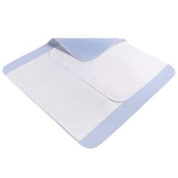 Picture of Blue Sonoma Bed Pad with Tuck-in Flaps - Single (85cm x 90cm)