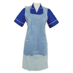 Picture of Heavy Duty Flat Pack Polythene Aprons - White (100)