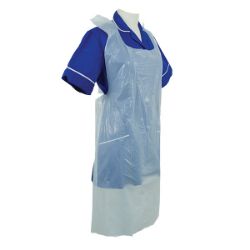 Picture of Heavy Duty Flat Pack Polythene Aprons - White (100)