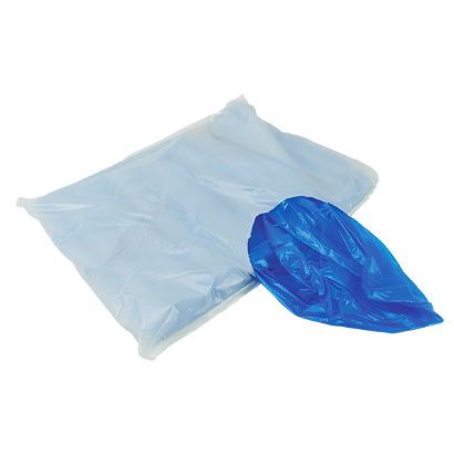 Picture of Heavy Duty Flat Pack Polythene Aprons - Blue (100) (21200023)