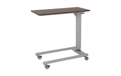 Picture of Gas Lift Overbed Table - Straight Leg Base - Walnut