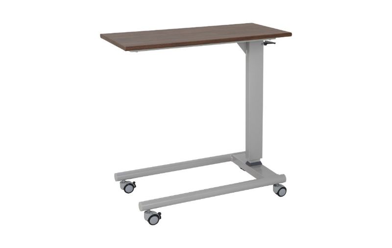 Picture of Gas Lift Overbed Table - Straight Leg Base - Walnut