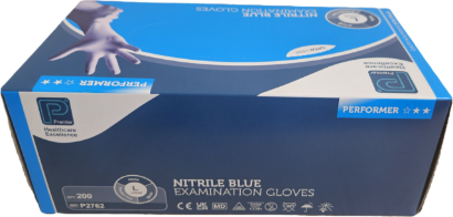 Picture of NITRILE BLUE GLOVE LARGE (200 in Pack)
