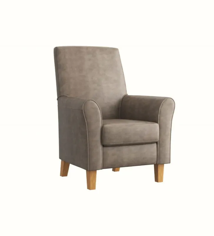 Picture of Alice Highback Chair - Ryde Flint (Oak Wood Finish)