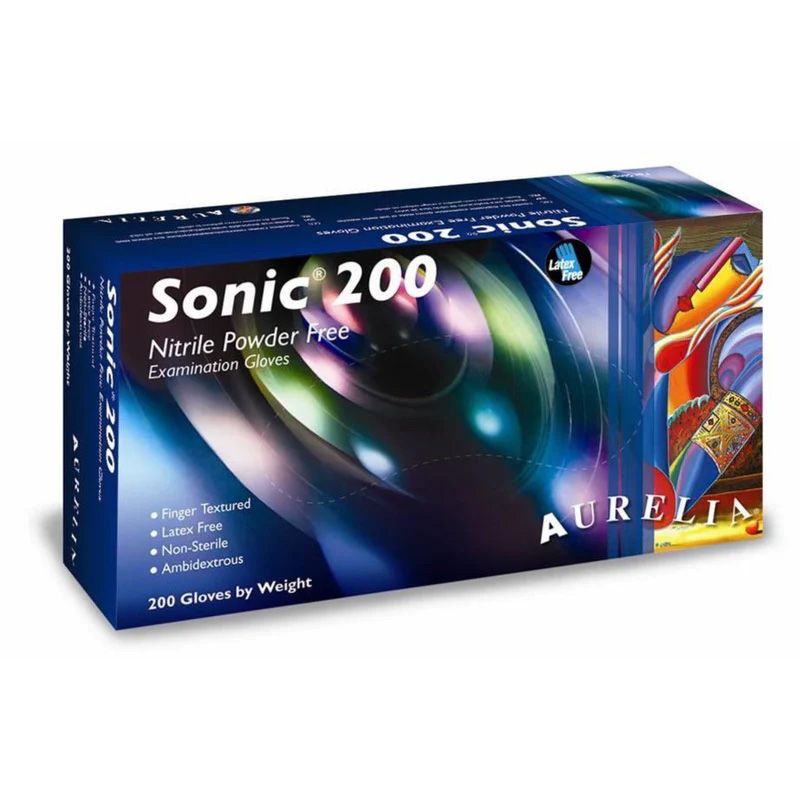 Picture of Sonic Blue Nitrile PF Gloves / Extra Large (200)