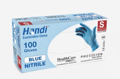 Picture of Handi Blue NITRILE PF Gloves / Small (100)