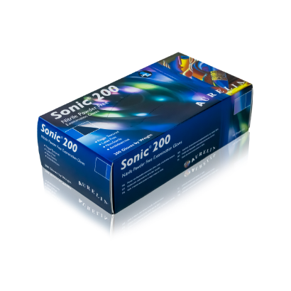 Picture of Sonic Blue Nitrile PF Gloves / Large (200)