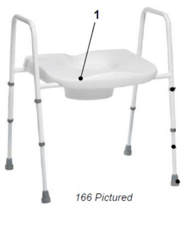 Picture of TOILET FRAME SPARES Seat for 166, 166HD, 166F